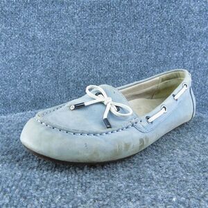 Vionic Virginia Women Driving Moccasins Shoes Blue Suede‎ Slip On Size 8.5 Wide